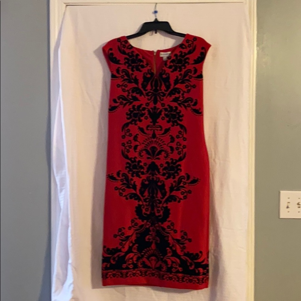 Brand new red and black dress